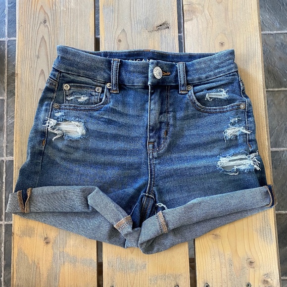 AE Dream Curvy Denim Midi Short - Picture 1 of 7